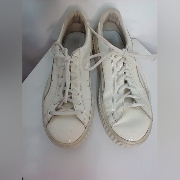 WHITE PATENT LEATHER FENTY SNEAKERS - Picture 3 of 7